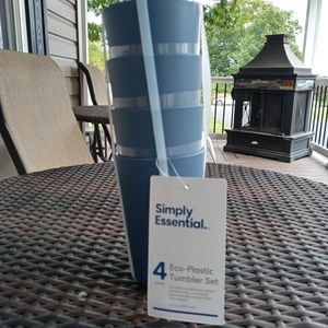 4 Piece Eco-plastic Tumbler set